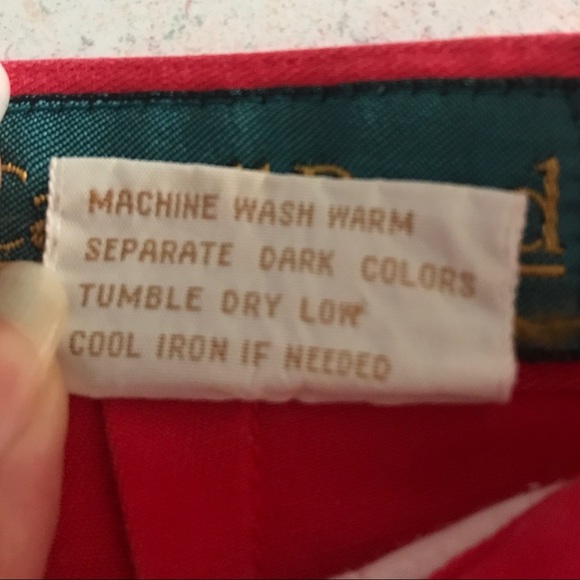 Vintage Carroll Reed Size 8 Red High Waist Shorts Pleated 26” Waist, High Rise.. - Picture 10 of 16